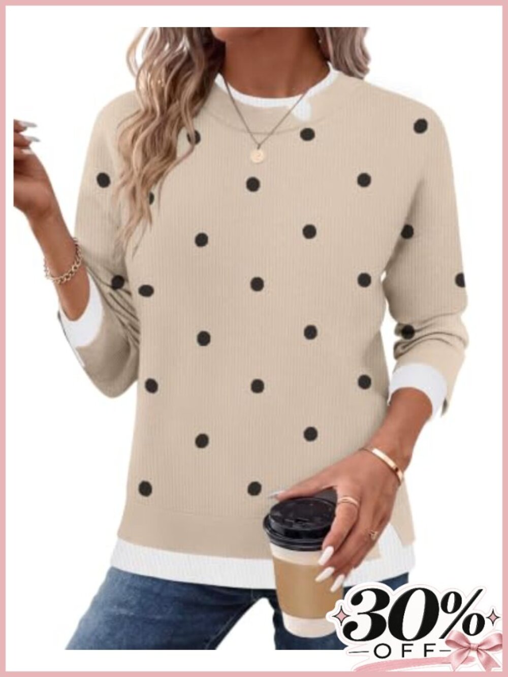 Zeagoo Womens Crewneck Long Sleeve Pullover Sweater Soft Knit